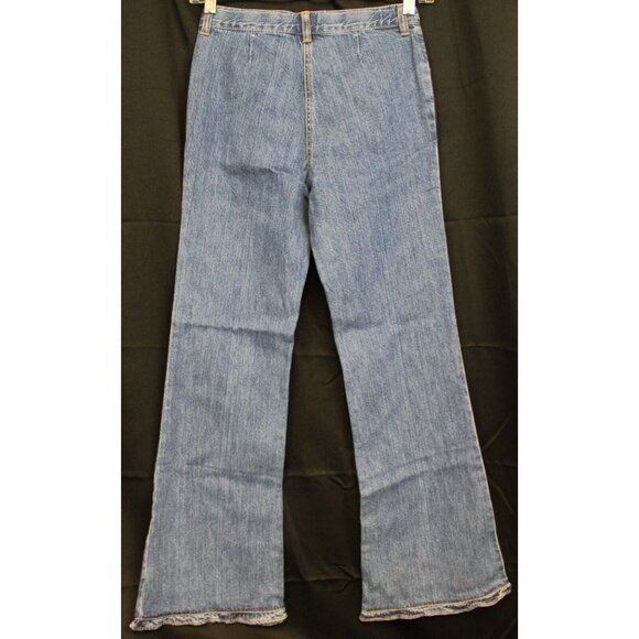 2006 Gymboree Sweetheart Valentine Day Denim Jeans Heart Ruffle Hem Embroider 10 - Picture 4 of 7